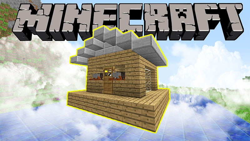 Flying House in Minecraft