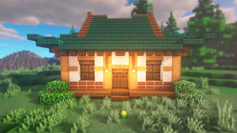 Japanese house in Minecraft